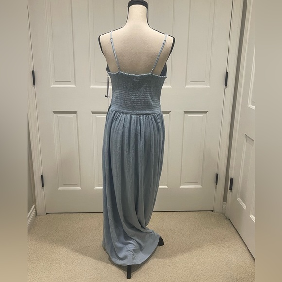 Baby blue maxi sundress with beautiful embroidered details. Size Large. NWT. - Picture 6 of 9